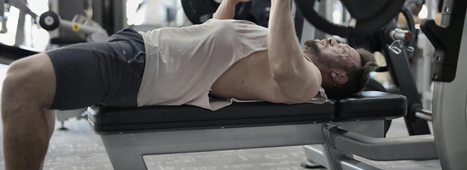 Image of a Man Lifting Weights