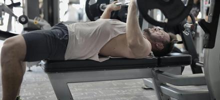 Image of a Man Lifting Weights